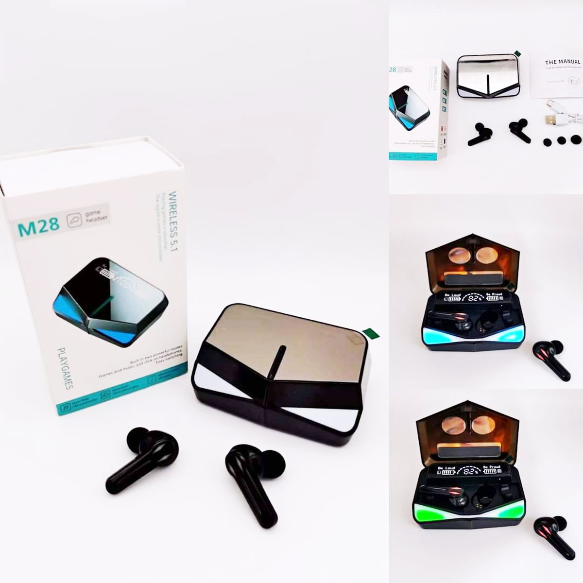 M28 TWS Bluetooth Wireless Earbuds