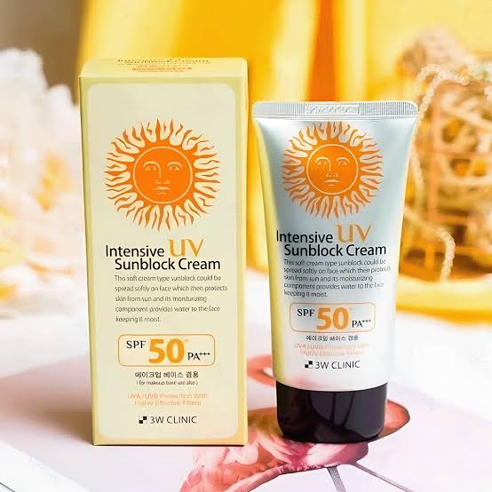 3W Clinic Intensive UV Sunblock Cream SPF 50+PA+++