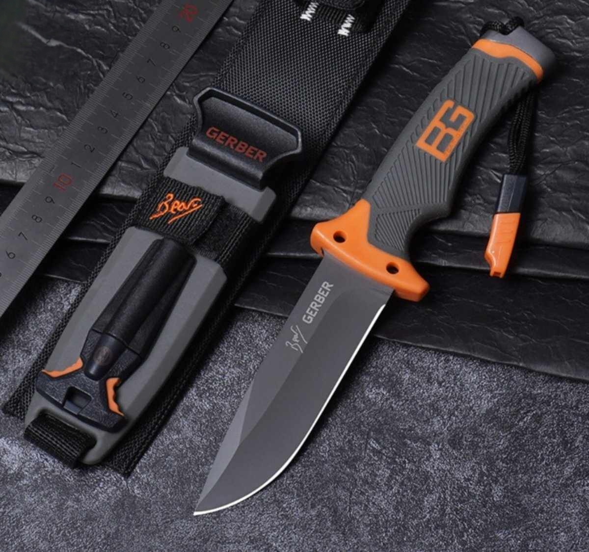 Beargrells survival knife with fairstatar