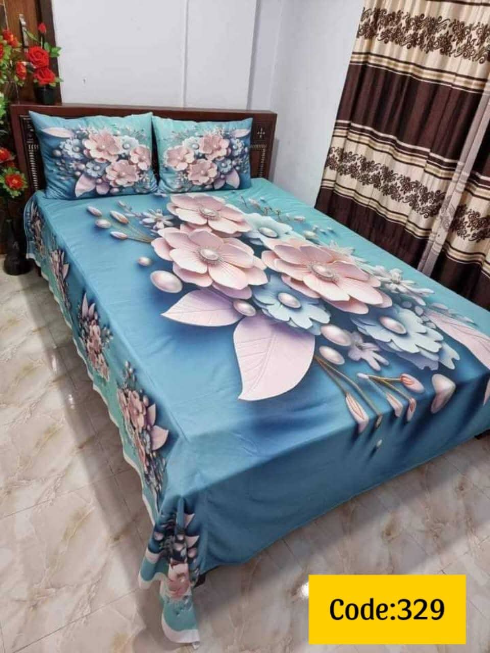 Premium Quality 3d Bedsheets four pieces set