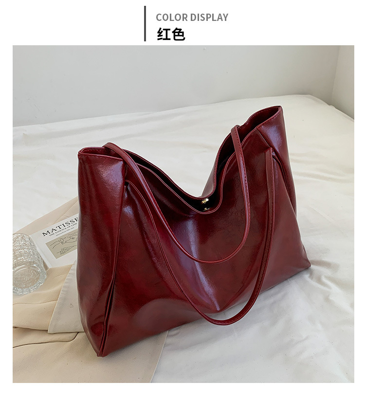Korean Style Large Capacity Stylish Tote Bag | PU Leather (SKU: CS2961)