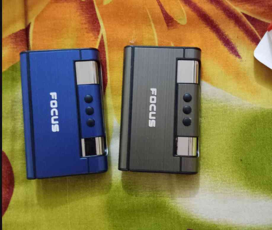 ?? FOCUS Multifunctional Cigarette Case with Lighter সিগারেট বক্স লাইটার ??