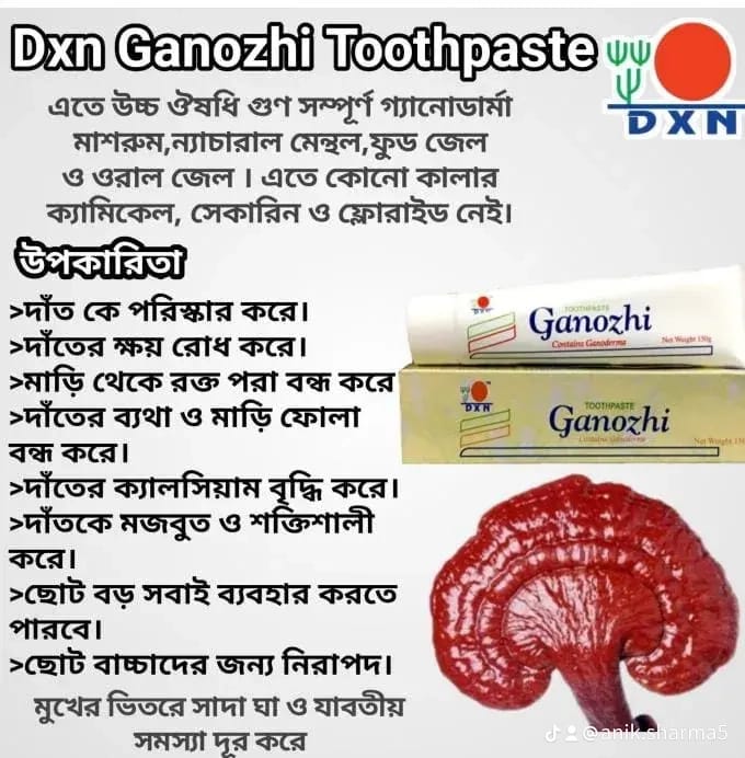 DXN GANOZHI TOOTHPASTE 75g
