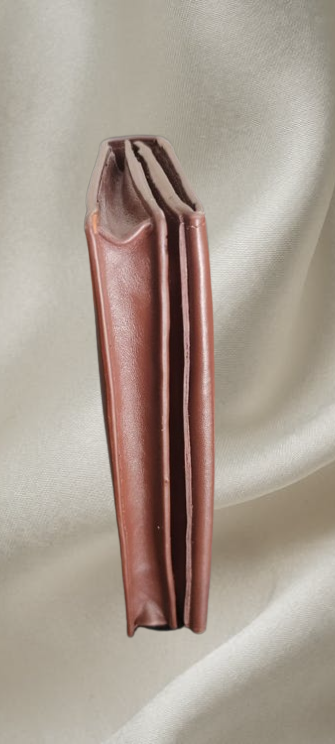 Multi Functional Moto Long Wallet- Chocolate
