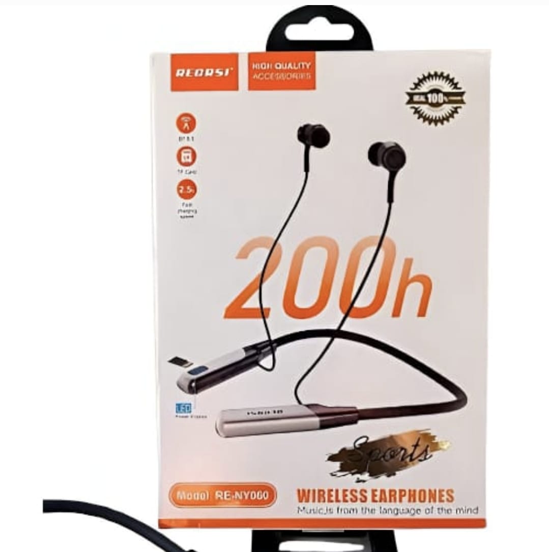 Recrsi RE-NY060 200 Hours Bluetooth Neckband