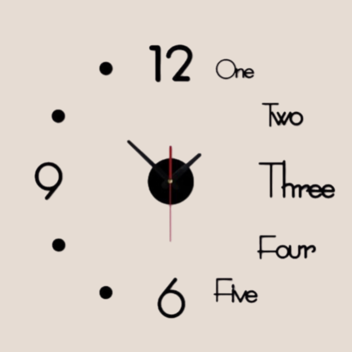 DIY Acrylic Wall Clock