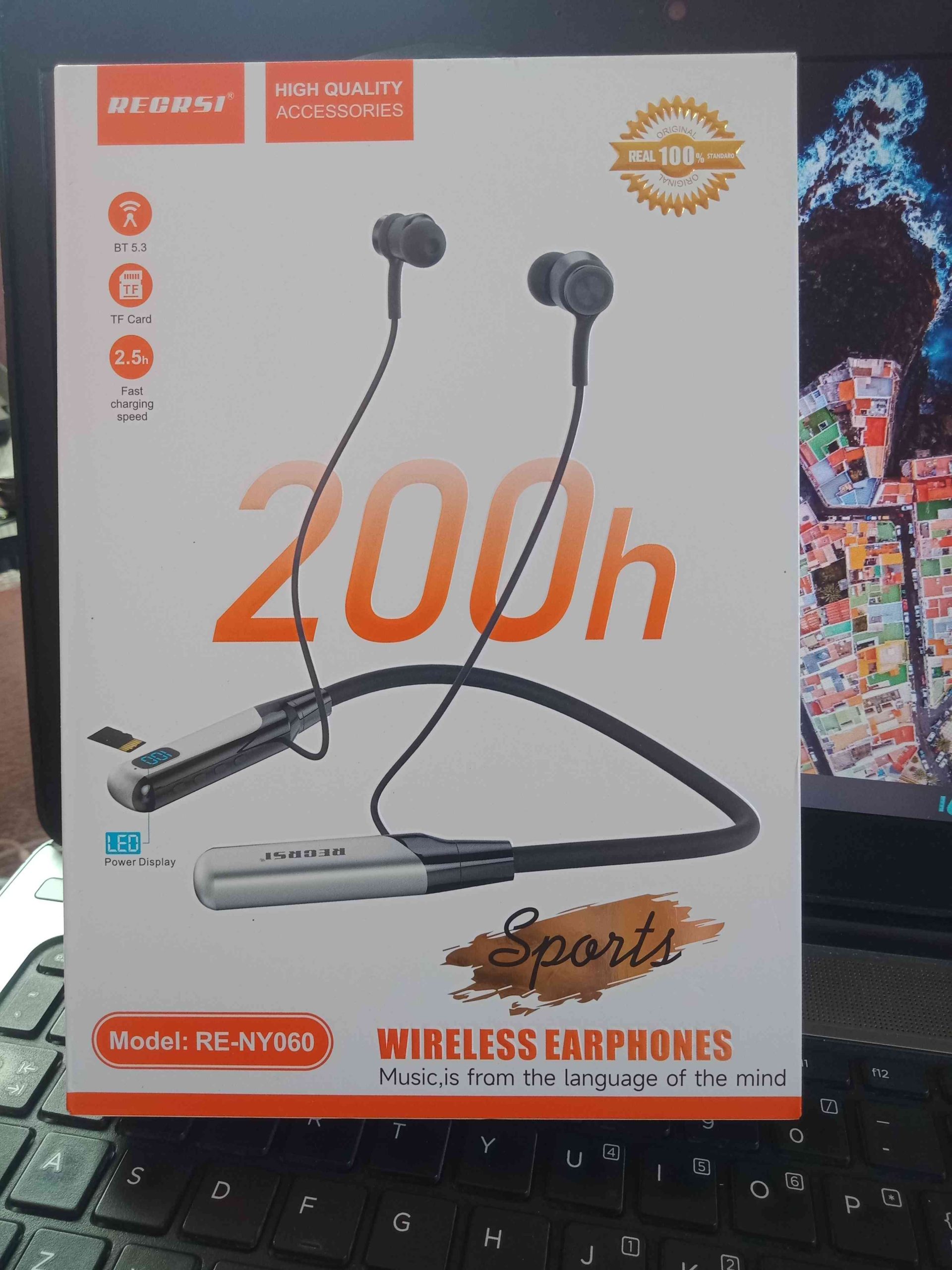 Recrsi RE-NY060 200 Hours Bluetooth Neckband