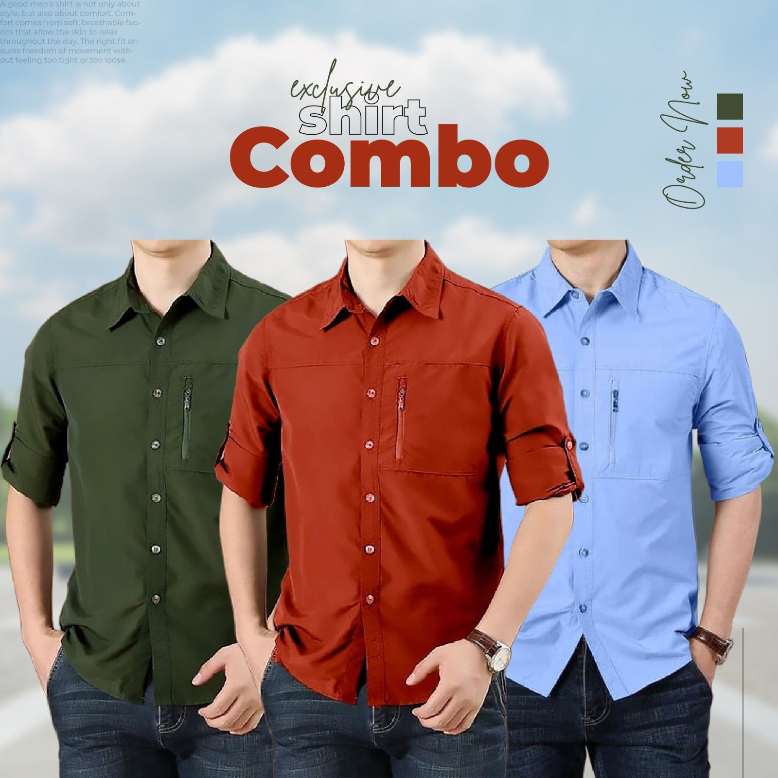 Cotton Combo shirts for men