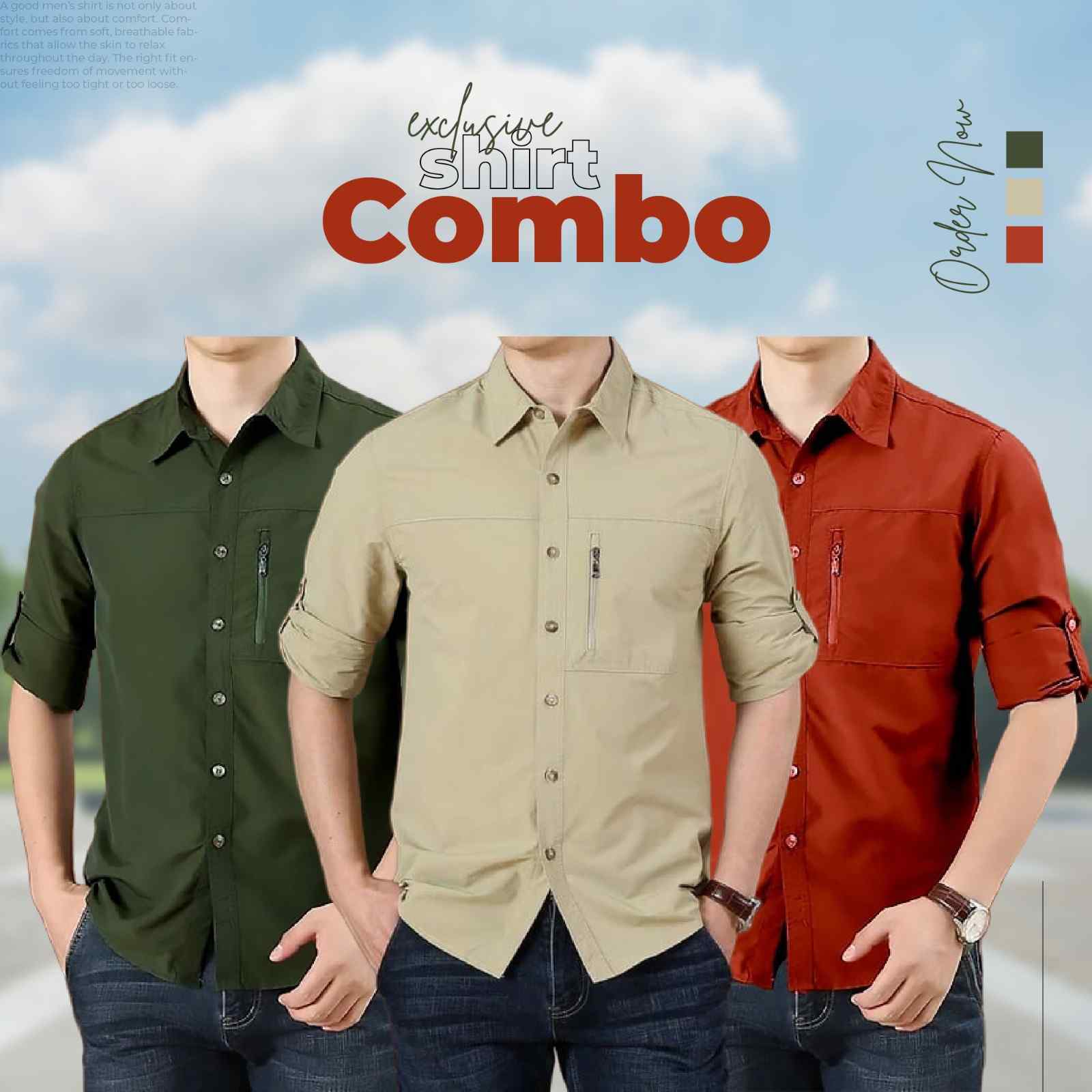 Cotton Combo shirts for men