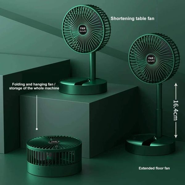 fan, charging fan, folding telescopic charging fan, simple mini portable desktop floor -floor fan