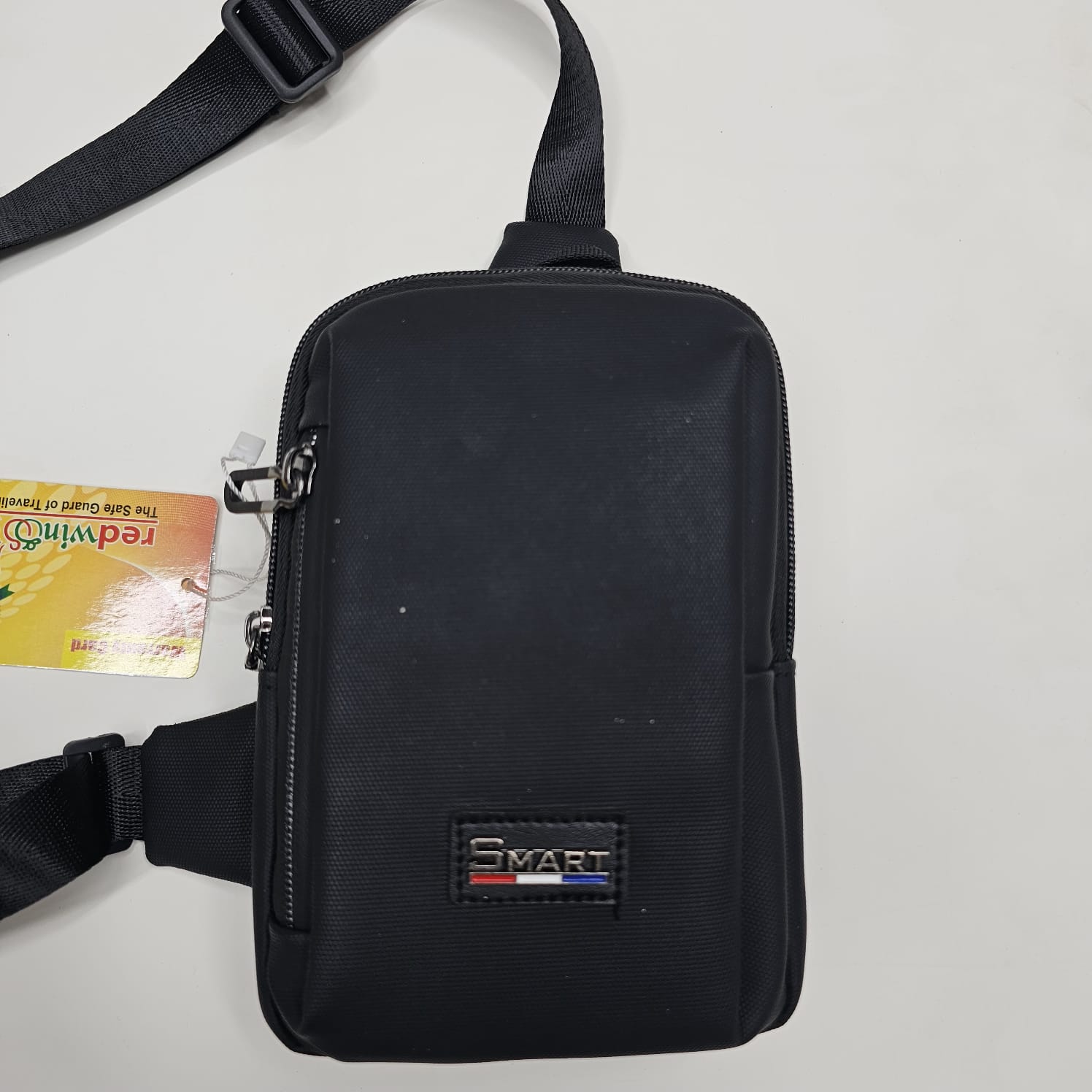 Square Men Bags Fashion Solid Color Zipper Canvas Crossbody Bag All-match Simple Phone Bag Lady #6323 # 490
