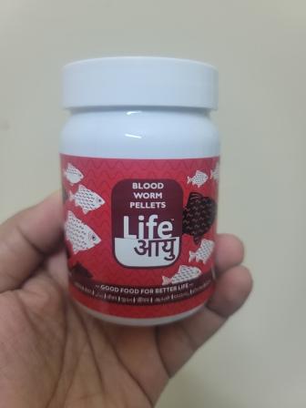 Life Aayu Blood Worm Pellets (45 gm)