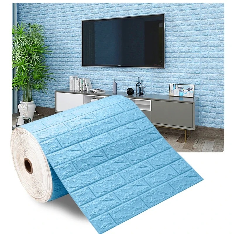 Self-Adhesive 3D Brick Pattern Foam Wall Sticker