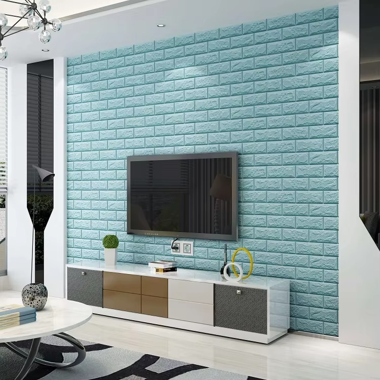 Self-Adhesive 3D Brick Pattern Foam Wall Sticker