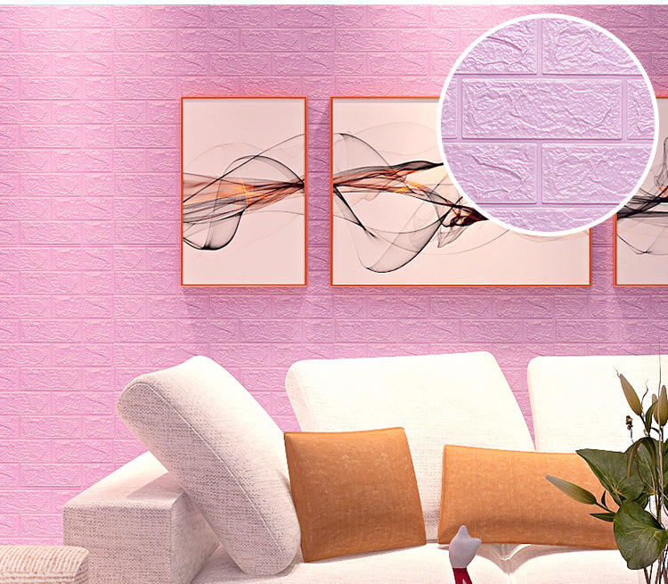 Self-Adhesive 3D Brick Pattern Foam Wall Sticker