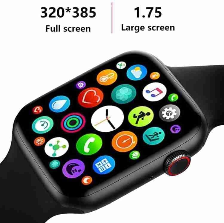 T500 Smart Watch Silicone Band For Android & iOS, Black