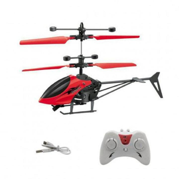 Type: Induction Helicopter Material: ABS Battery: 3.7V 75mAh Lithium Battery Charging Time: 30 minutes Flying Time: About 10-12 minutes Suitable Age: over 3 years old Size: 17cm x 15cm x 10cm – Turn o
