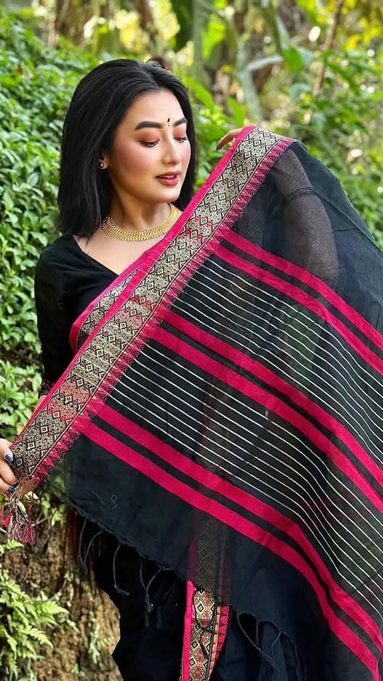 Soft silk katan sharee