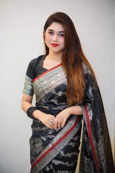 Soft silk katan sharee