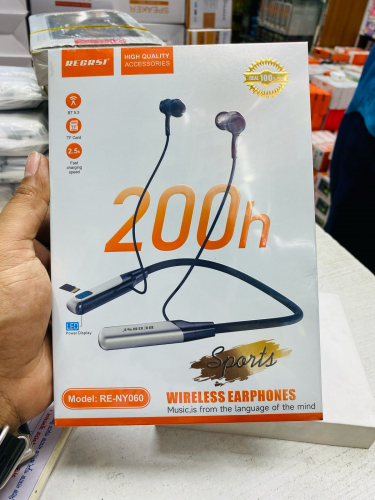 Recrsi RE-NY060 200 Hours Type-c Bluetooth Neckband
