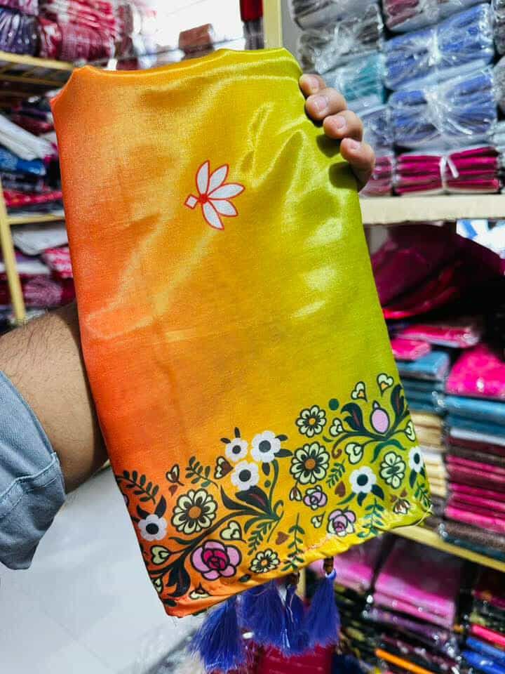 এক্সক্লুসিভ ডিজাইন ডিজিটাল প্রিন্ট শাড়ি