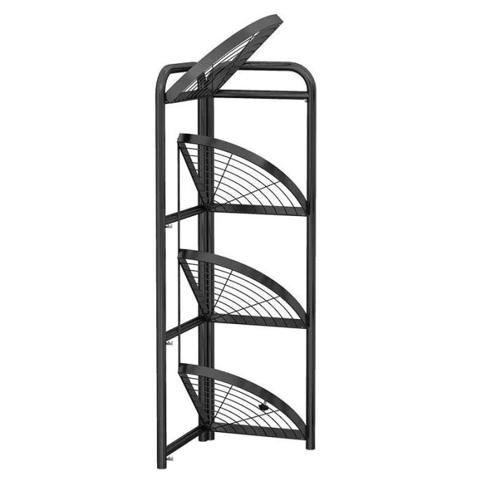 4 layer foldable corner shelves