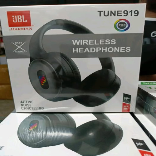 JBL Harman Tune 919 RGB Wireless Bluetooth Headphones – Deep Bass & RGB Light