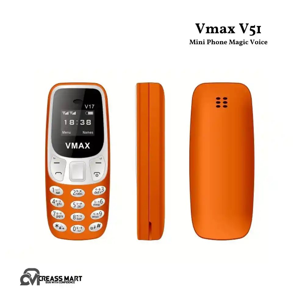 ?? ????_ Vmax V51 Mini Phone (Magic Voice) – কমপ্যাক্ট • স্টাইলিশ • পাওয়ারফুল