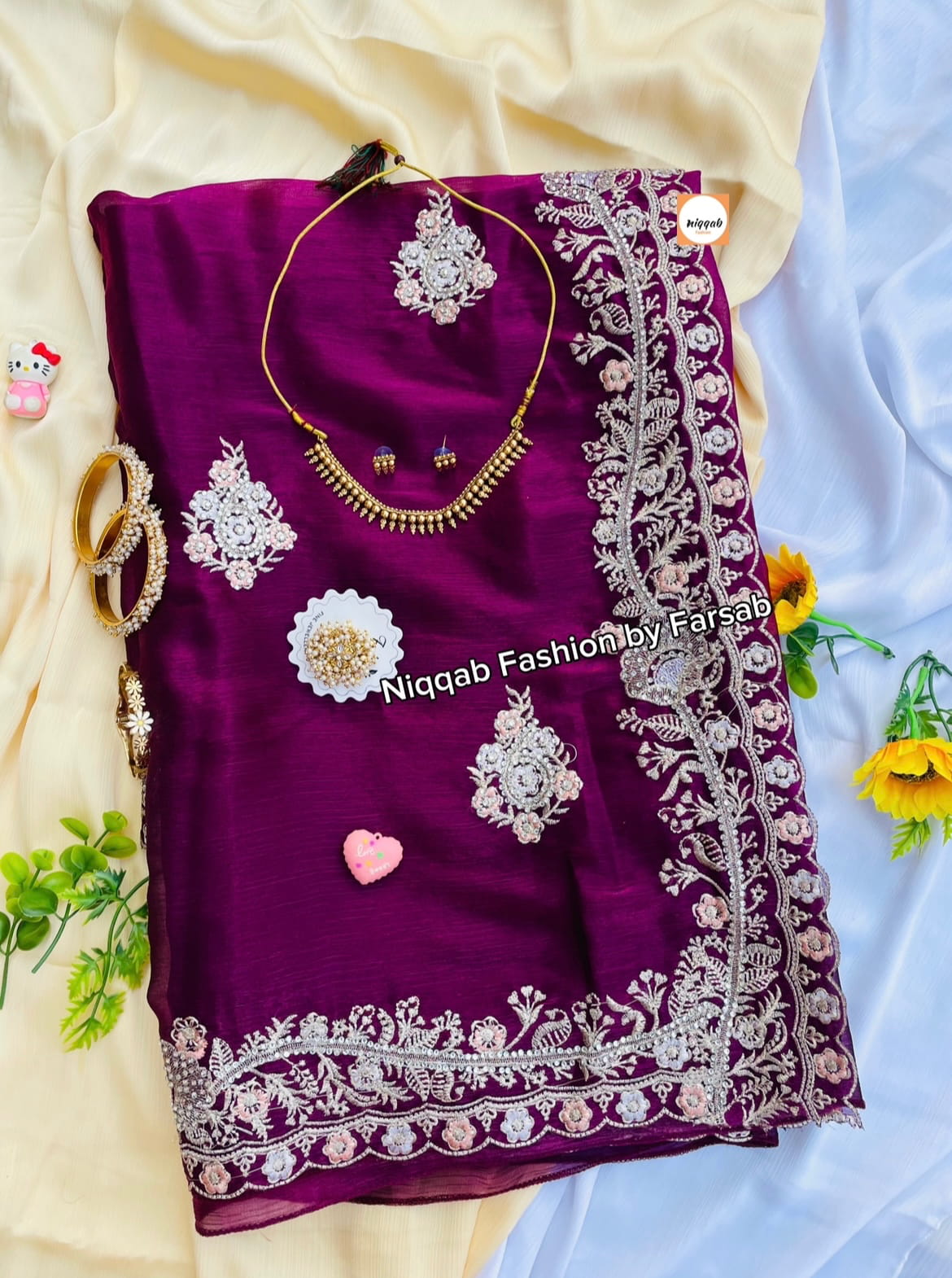 Jimicu party stone Saree