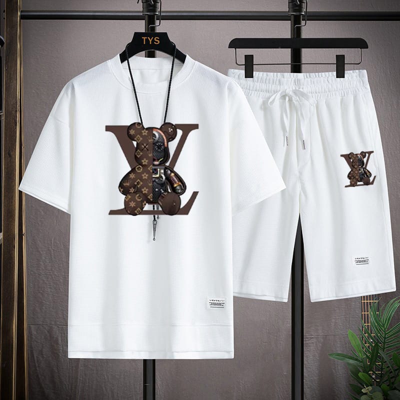 Stayelis Mash T-Shirt and Short Pant Set For men