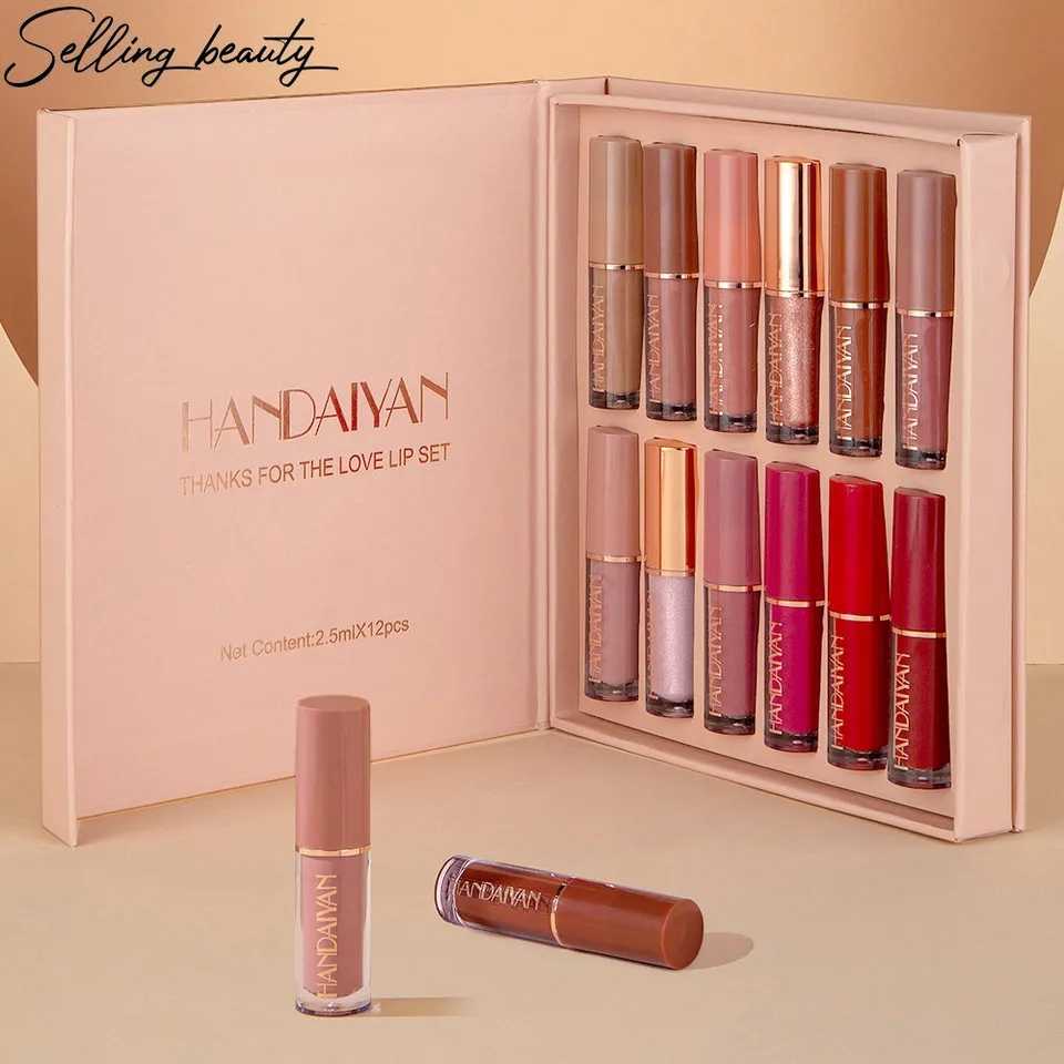 HANDAIYAN Liquid Lipstick Set 12 Colors