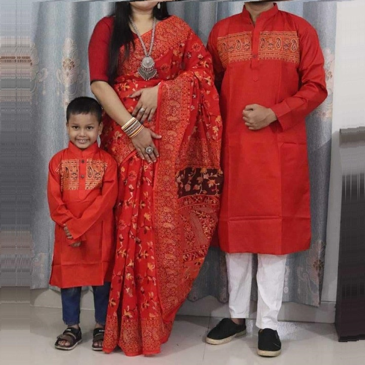 বাচ্চা সহ কাপড় ড্রেস