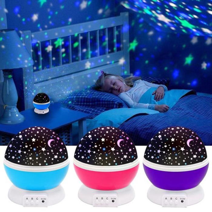 ?⭐ Star Master Rotating Night Light – রঙিন তারাভরা আকাশ এখন ঘরে ⭐?