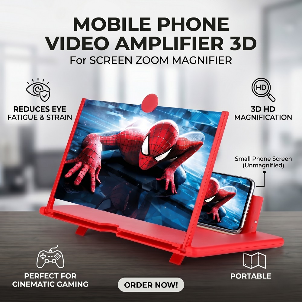 Mobile Phone Video Amplifier 3D for screen zoom magnifier ?? মোবাইলের ছোট স্ক্রিনে চোখ ব্যথা? এখনই সমাধান!