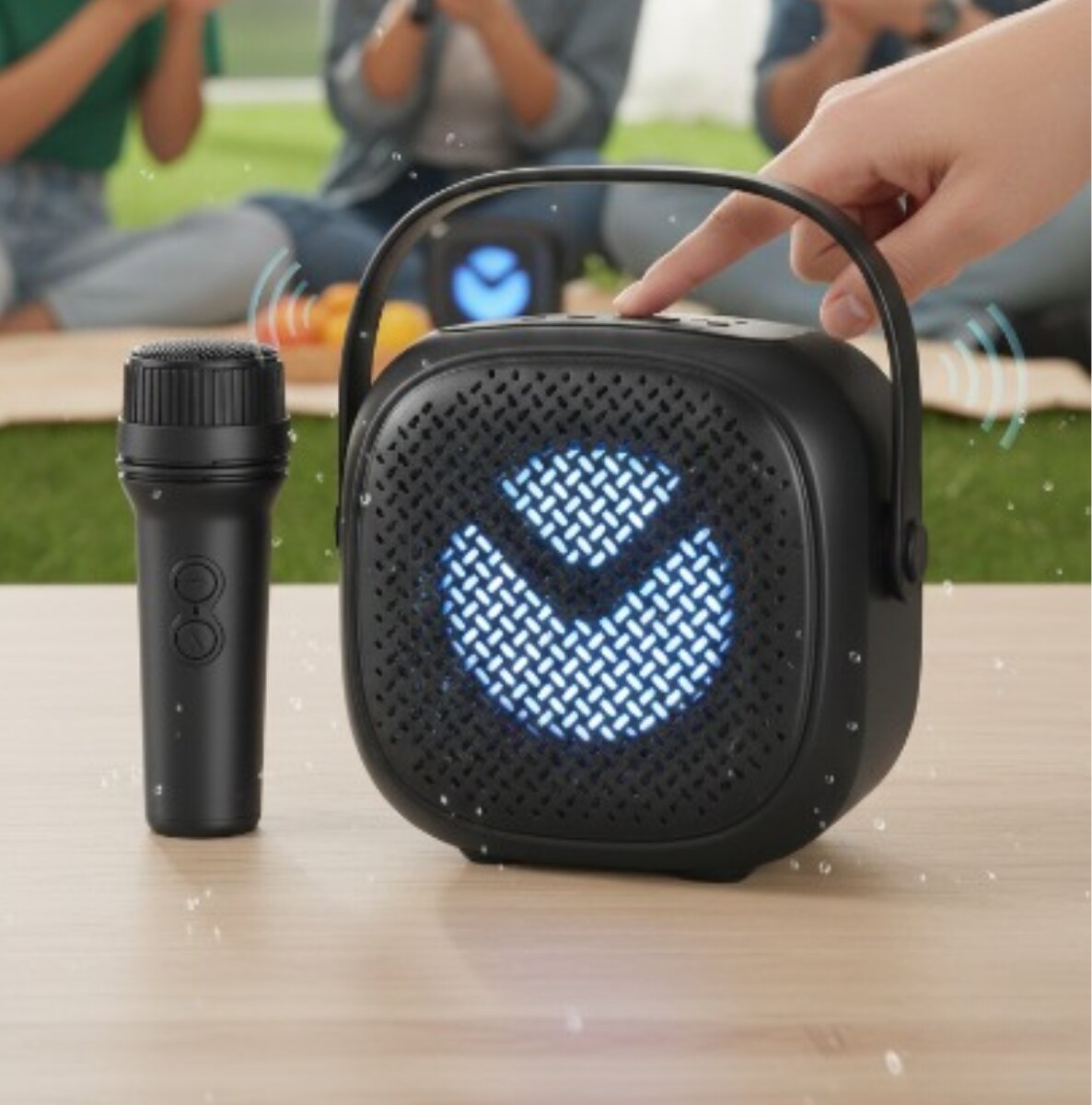 GREATNICE Bluetooth, USB, SD Card, FM Radio & Mic Supported Wireless Speaker