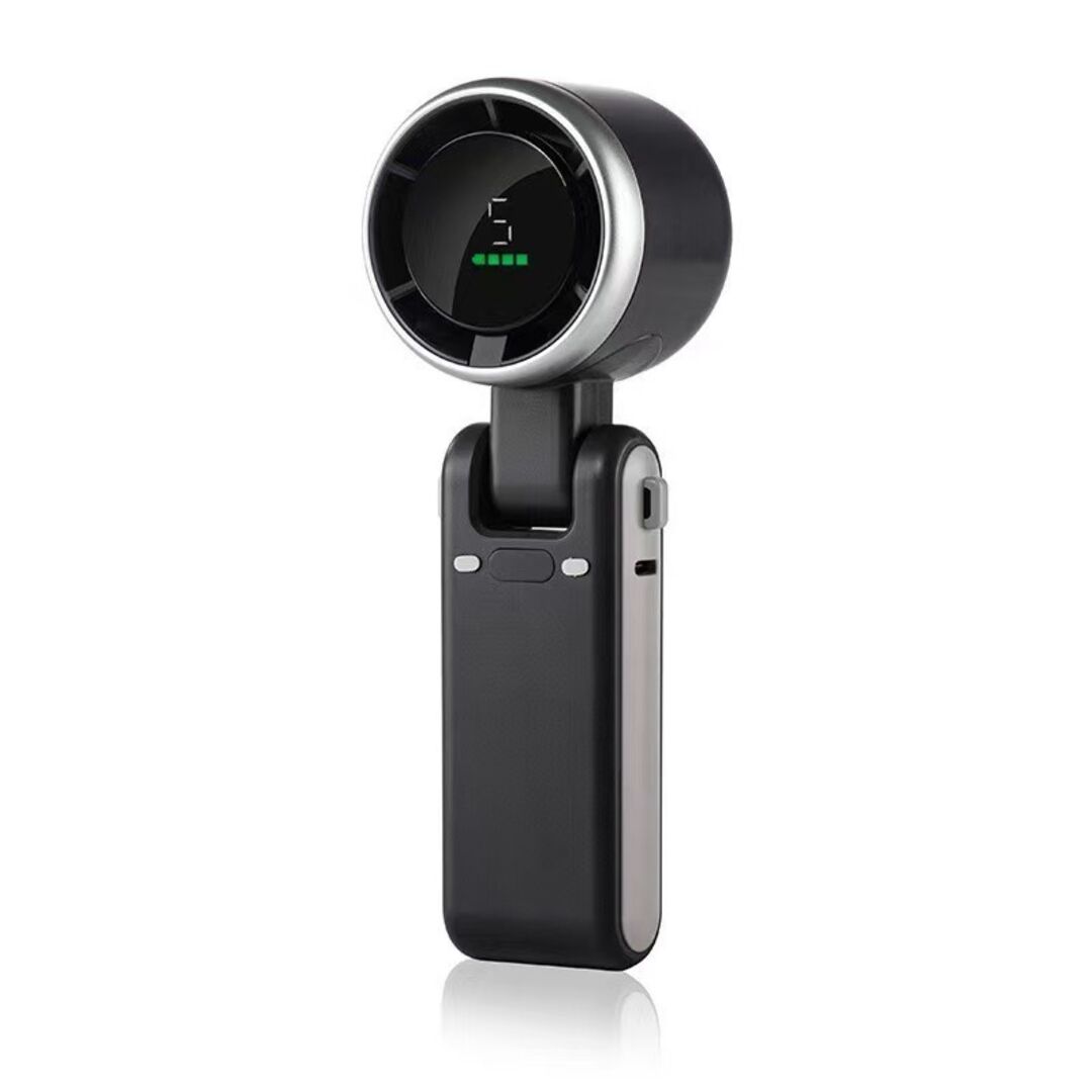 Portable Smart Cool Fan Rechargeable Mini Hand Fan With LED Display Foldable USB Fan Portable Smart Cool Fan Rechargeable Mini USB Handheld Fan with LED Display Foldable Cooling Fan