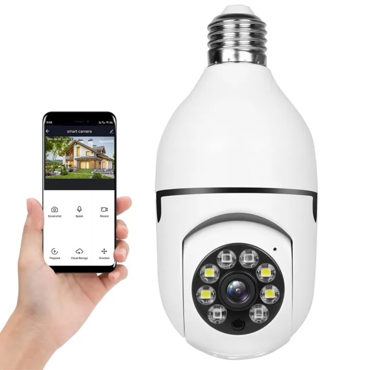 Wifi Wireless Light Bulb Camera