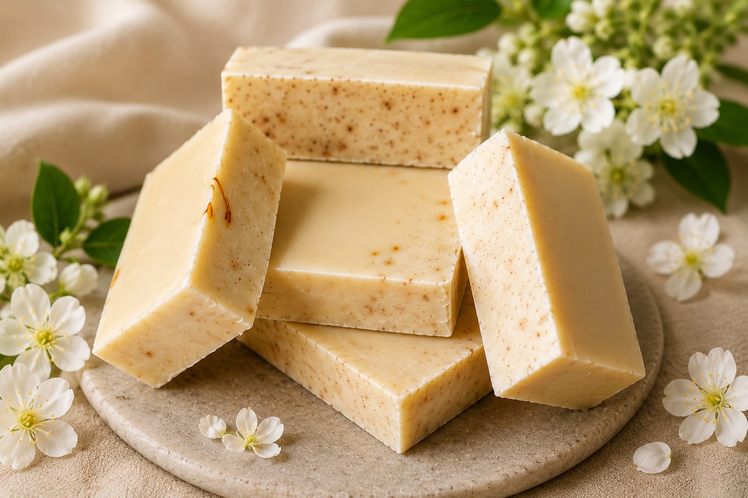 Handmade Goat milk Jafran soap