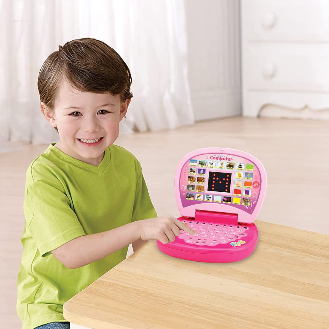 Kids Computer Toy Baby Laptops for Kids 1 2 3-6 Years Activity Electronics Number & Alphabet Charts for Kids Learning Educational Toy with Sound 3641