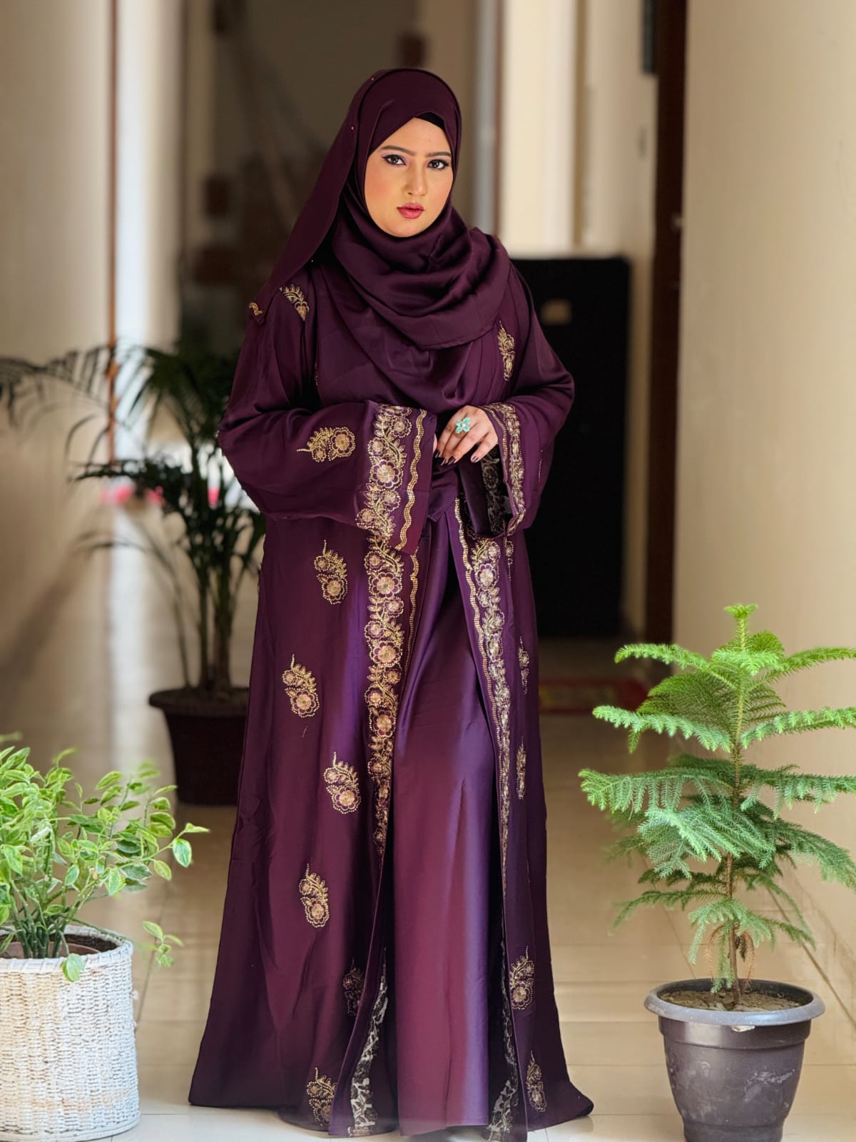 Premium Koti Borka with Matching Hijab