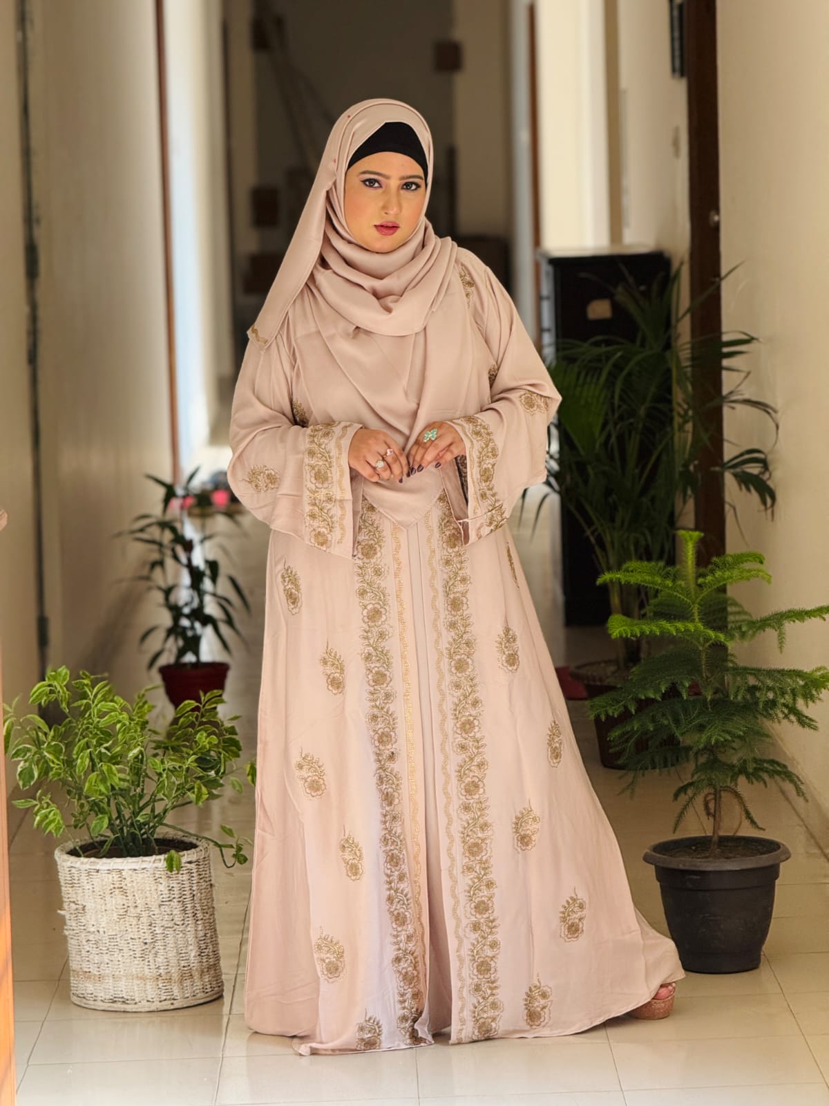 Premium Koti Borka with Matching Hijab