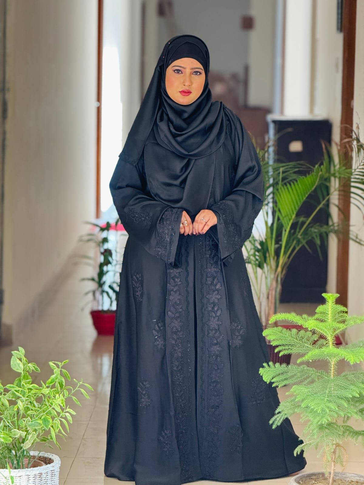 Premium Koti Borka with Matching Hijab