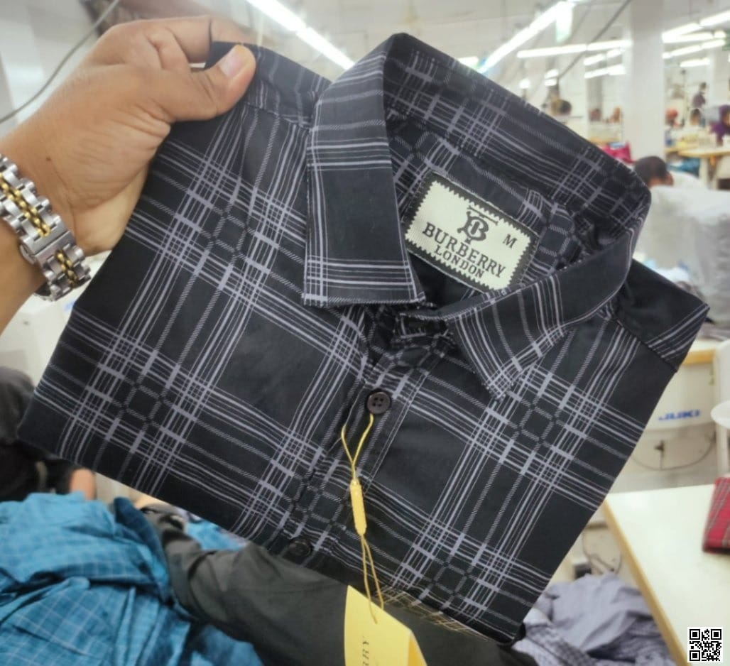Burberry full Sleeve Cotton Print Shirt Color and quality 100% guarantee