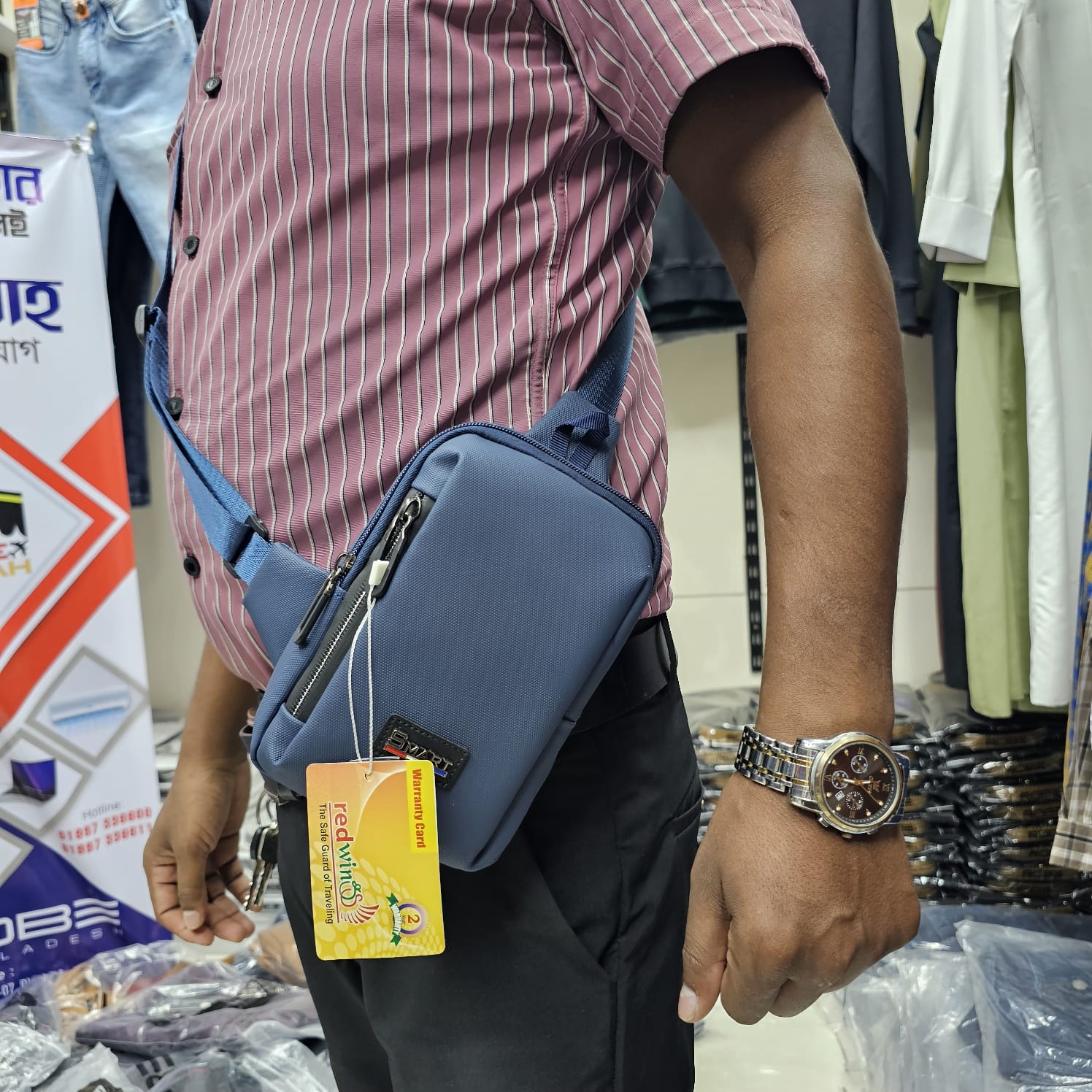 Square Men Bags Fashion Solid Color Zipper Canvas Crossbody Bag All-match Simple Phone Bag Lady