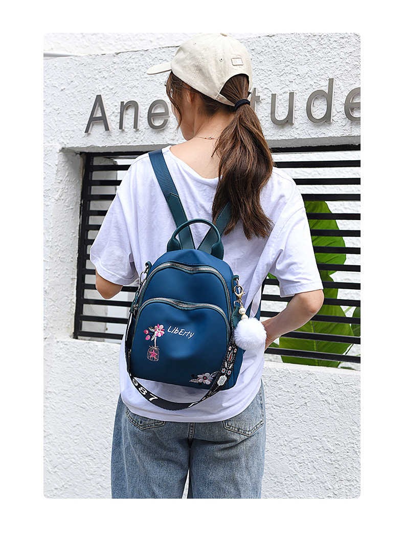 Nylon Handbags Zipper for Female