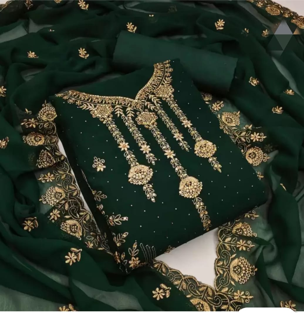 Embroidary Georgette 3 pcs