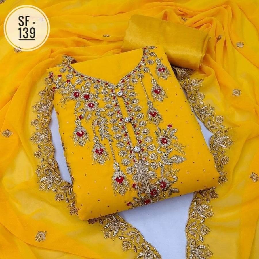 Embroidary Georgette 3 pcs