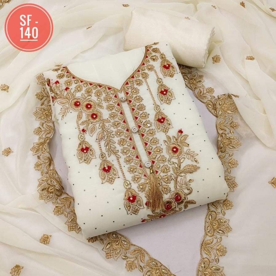 Embroidary Georgette 3 pcs