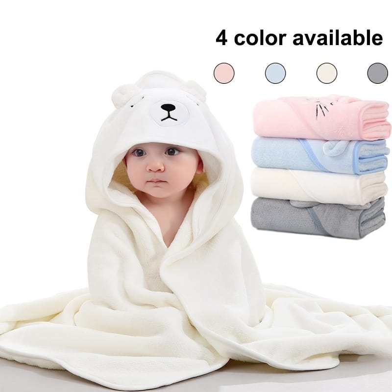 Newborn Wrap Blanket Cotton Fleece Blanket Children Bath Towel
