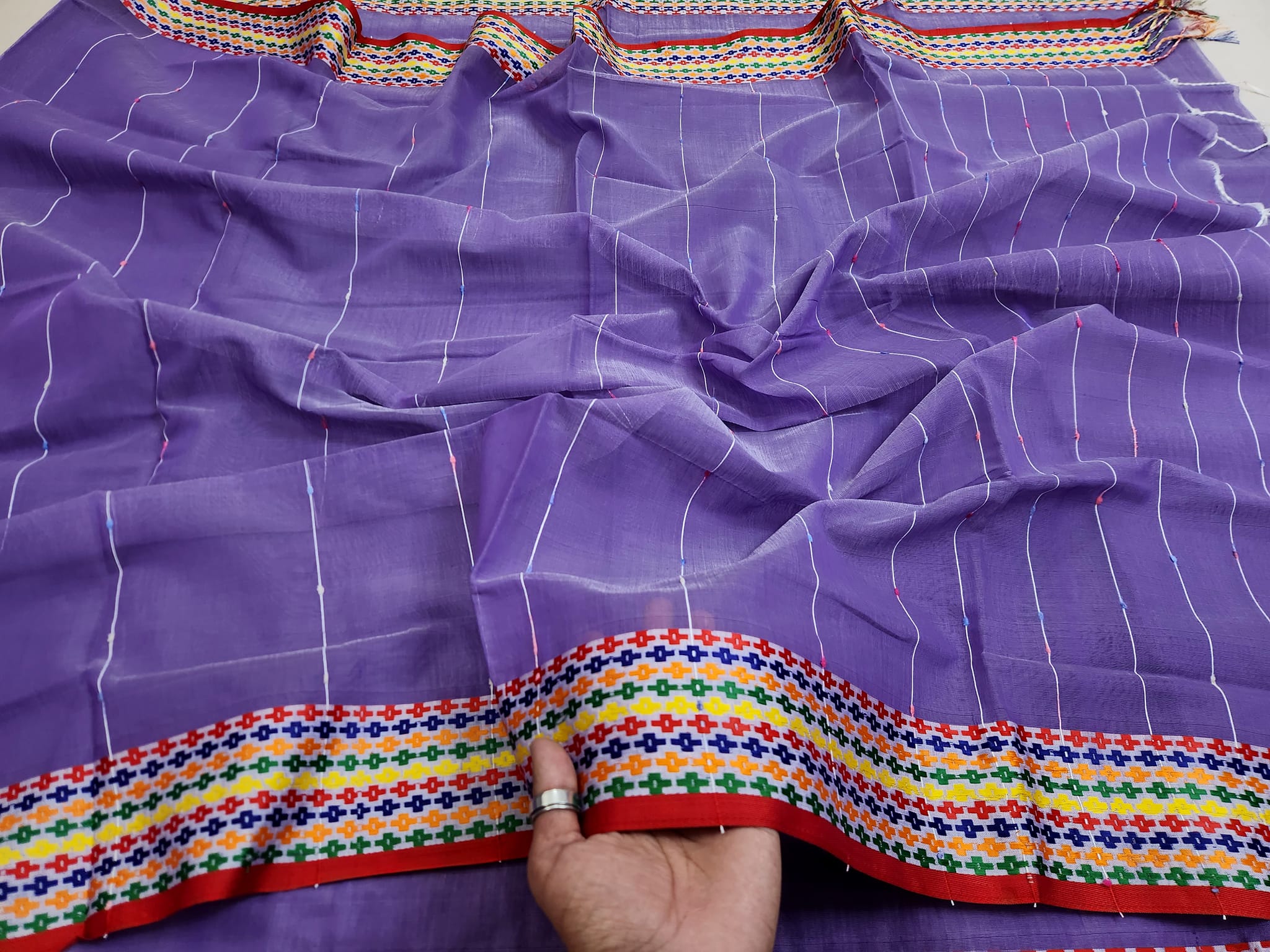 হাল্ফসিল্ক নকশি পাইর খেশ শাড়ী C6